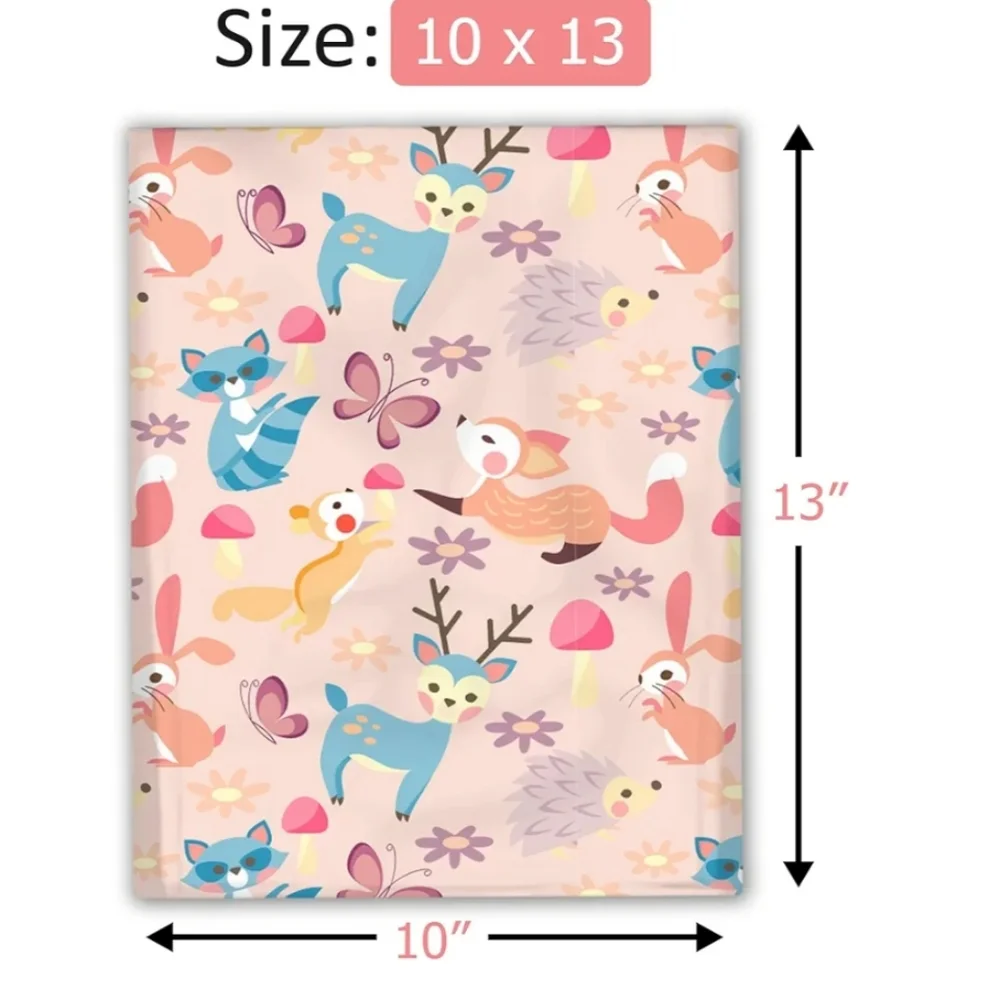 Forest Critters Polymailer Shipping Bags
